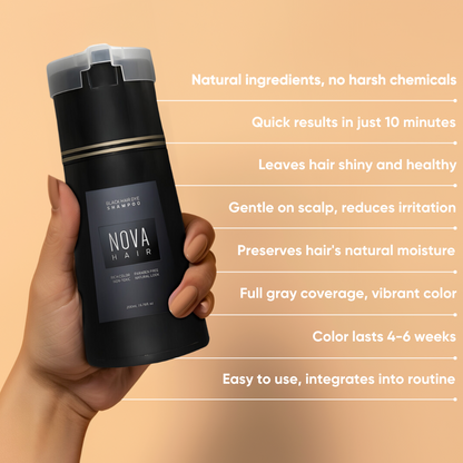 NovaHair™ Instant Dye Shampoo🌱